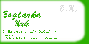 boglarka mak business card